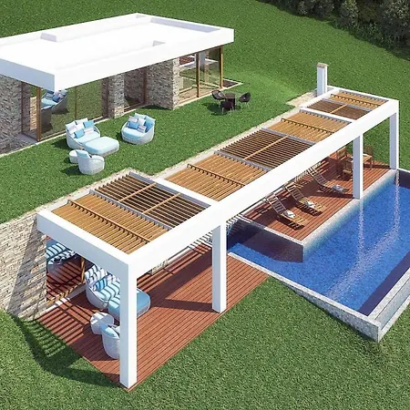 Villa Sleeps 6 Pool Air Con Wifi Marathiás